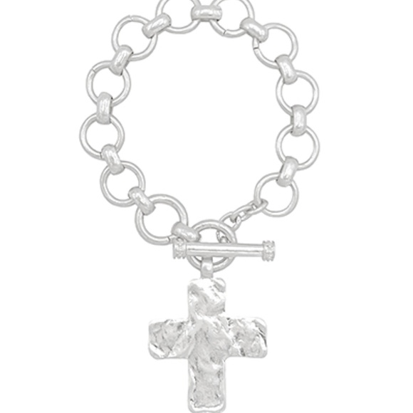 Bold Cross Toggie Bracelet - Picture 2 of 2